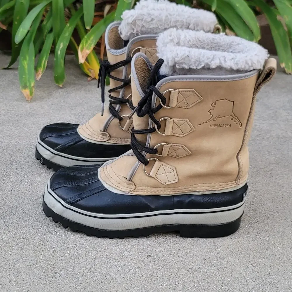 Vtg Miuralaska Steel Shank Insulated Winter Snow Boots
